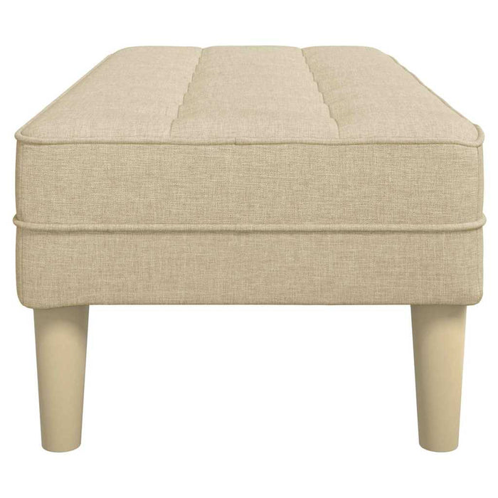 panchina Crema 113 x 57 x 39 cm Tessuto 42001941