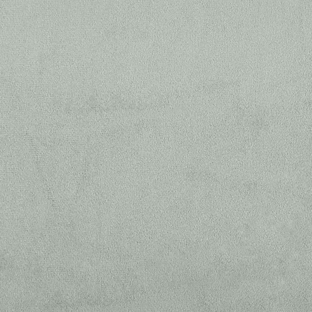 panchina Grigio chiaro 113 x 57 x 39 cm Velluto 42001947