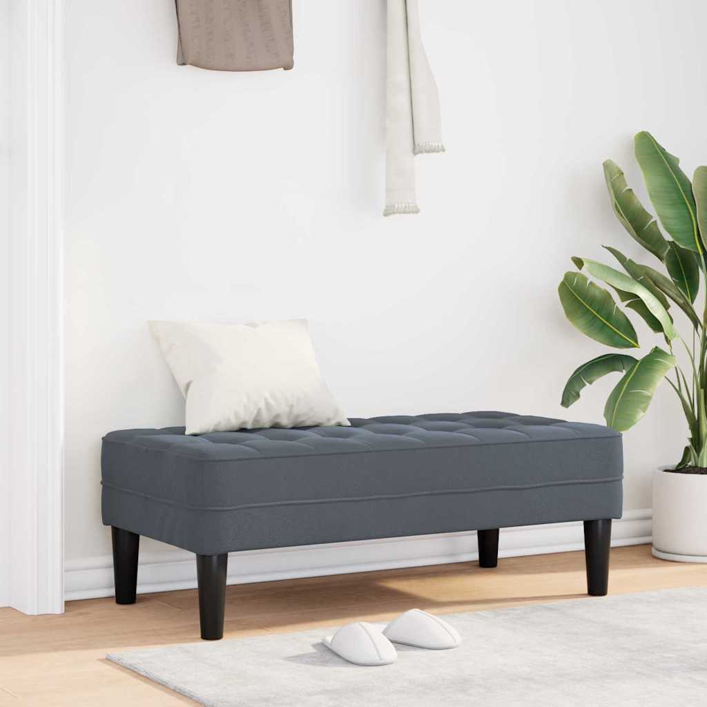 panchina Grigio scuro 113 x 57 x 39 cm Velluto 42001948