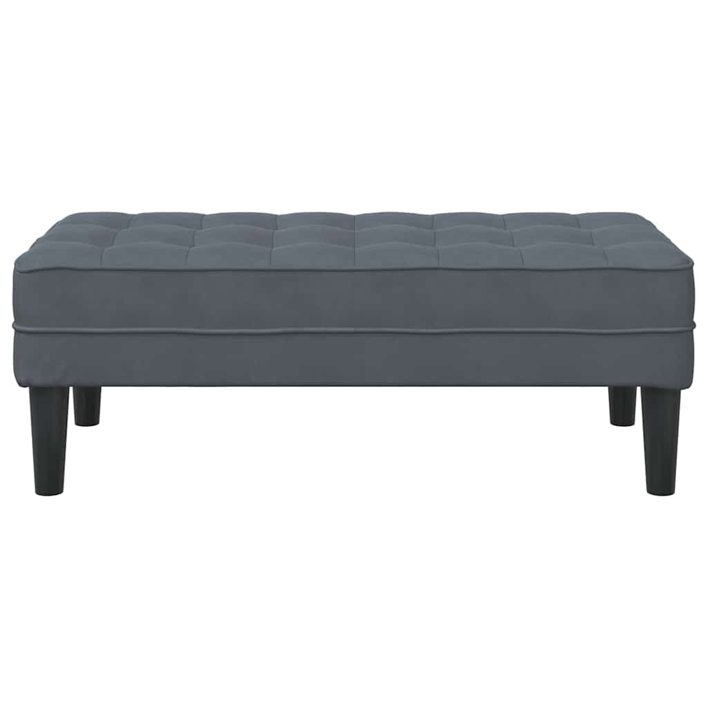 panchina Grigio scuro 113 x 57 x 39 cm Velluto 42001948