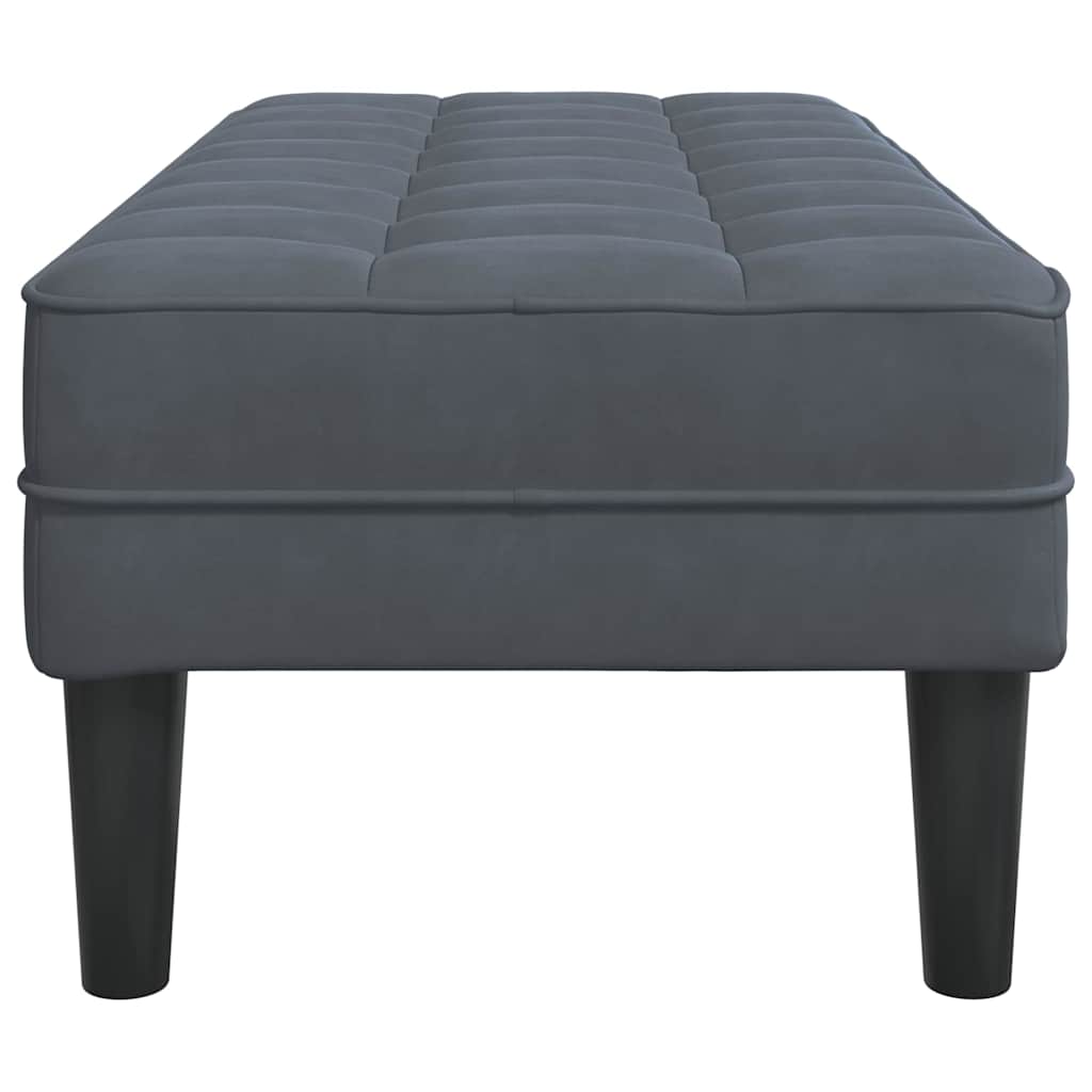 panchina Grigio scuro 113 x 57 x 39 cm Velluto 42001948