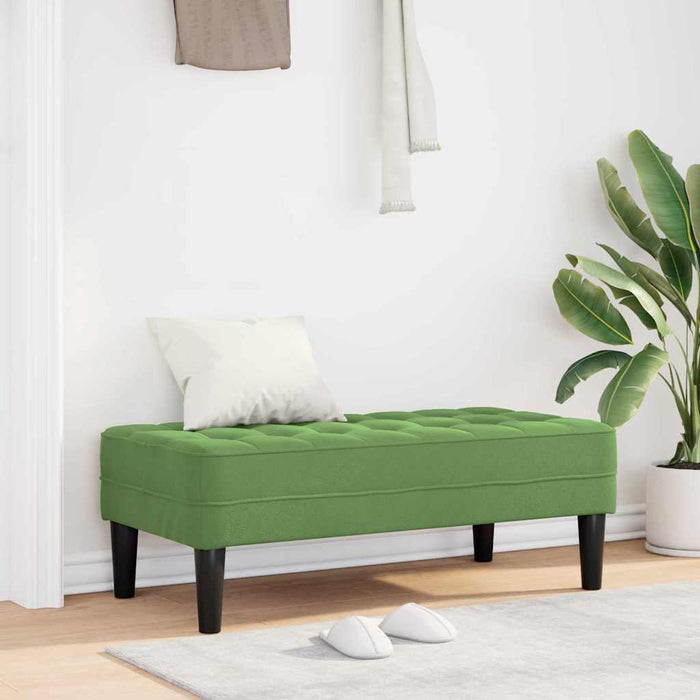 panchina Verde chiaro 113 x 57 x 39 cm Velluto 42001950