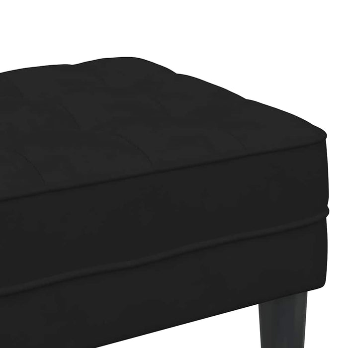panchina Nero 113 x 57 x 39 cm Velluto 42001953