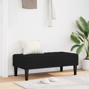 panchina Nero 113 x 57 x 39 cm Velluto 42001953