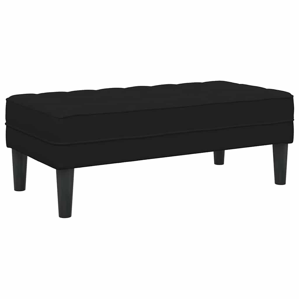 panchina Nero 113 x 57 x 39 cm Velluto 42001953