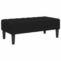 panchina Nero 113 x 57 x 39 cm Velluto 42001953