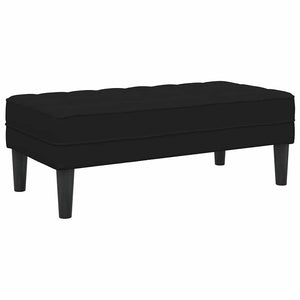 panchina Nero 113 x 57 x 39 cm Velluto 42001953