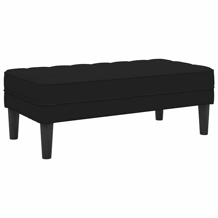 panchina Nero 113 x 57 x 39 cm Velluto 42001953