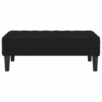 panchina Nero 113 x 57 x 39 cm Velluto 42001953