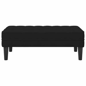 panchina Nero 113 x 57 x 39 cm Velluto 42001953