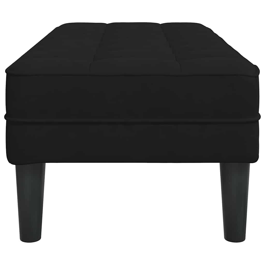 panchina Nero 113 x 57 x 39 cm Velluto 42001953