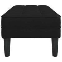 panchina Nero 113 x 57 x 39 cm Velluto 42001953