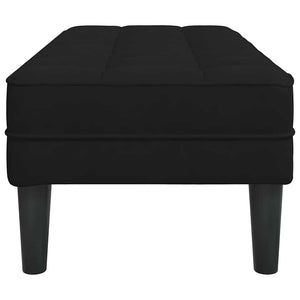 panchina Nero 113 x 57 x 39 cm Velluto 42001953