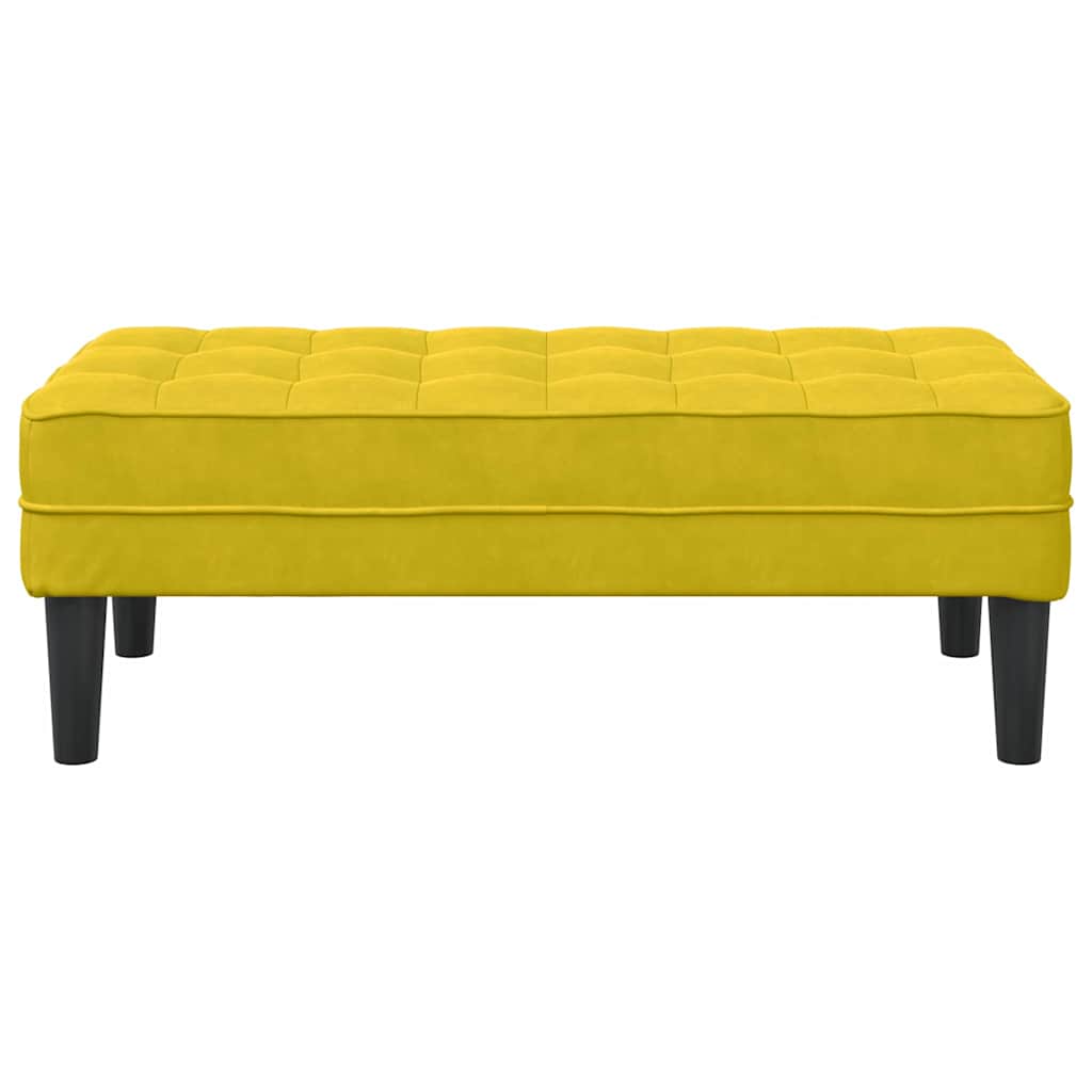 panchina Giallo 113 x 57 x 39 cm Velluto 42001954
