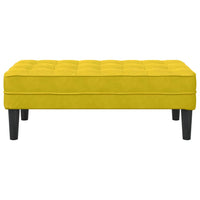 panchina Giallo 113 x 57 x 39 cm Velluto 42001954