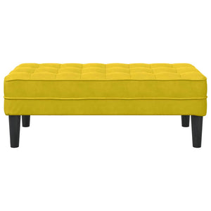panchina Giallo 113 x 57 x 39 cm Velluto 42001954
