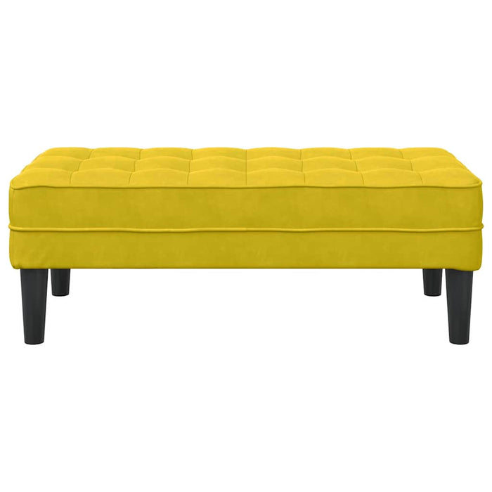 panchina Giallo 113 x 57 x 39 cm Velluto 42001954