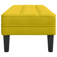 panchina Giallo 113 x 57 x 39 cm Velluto 42001954