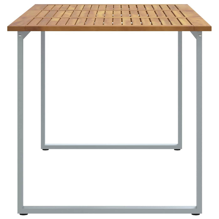 Tavolo da Pranzo da Giardino Grigio 160 x 80 x 75 cm 4010595