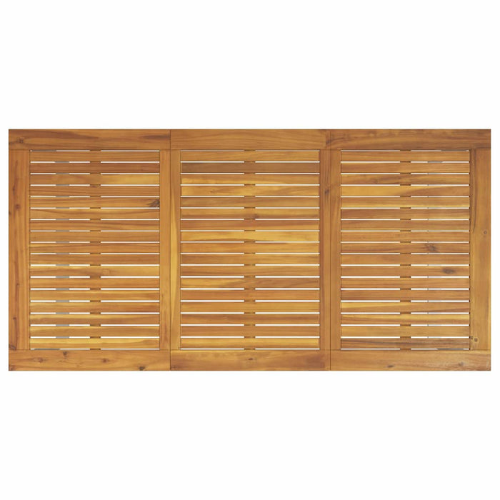 Tavolo da Pranzo da Giardino Grigio 160 x 80 x 75 cm 4010595