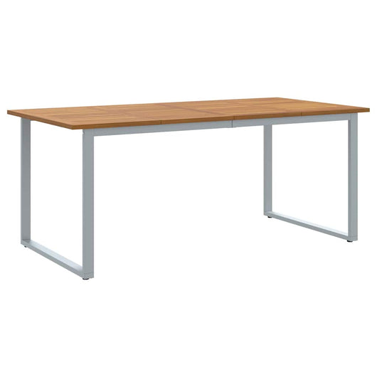 Tavolo da Pranzo da Giardino Grigio 180 x 90 x 75 cm 4010596