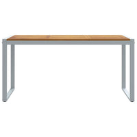 Tavolo da Pranzo da Giardino Grigio 160 x 80 x 75 cm 4010603