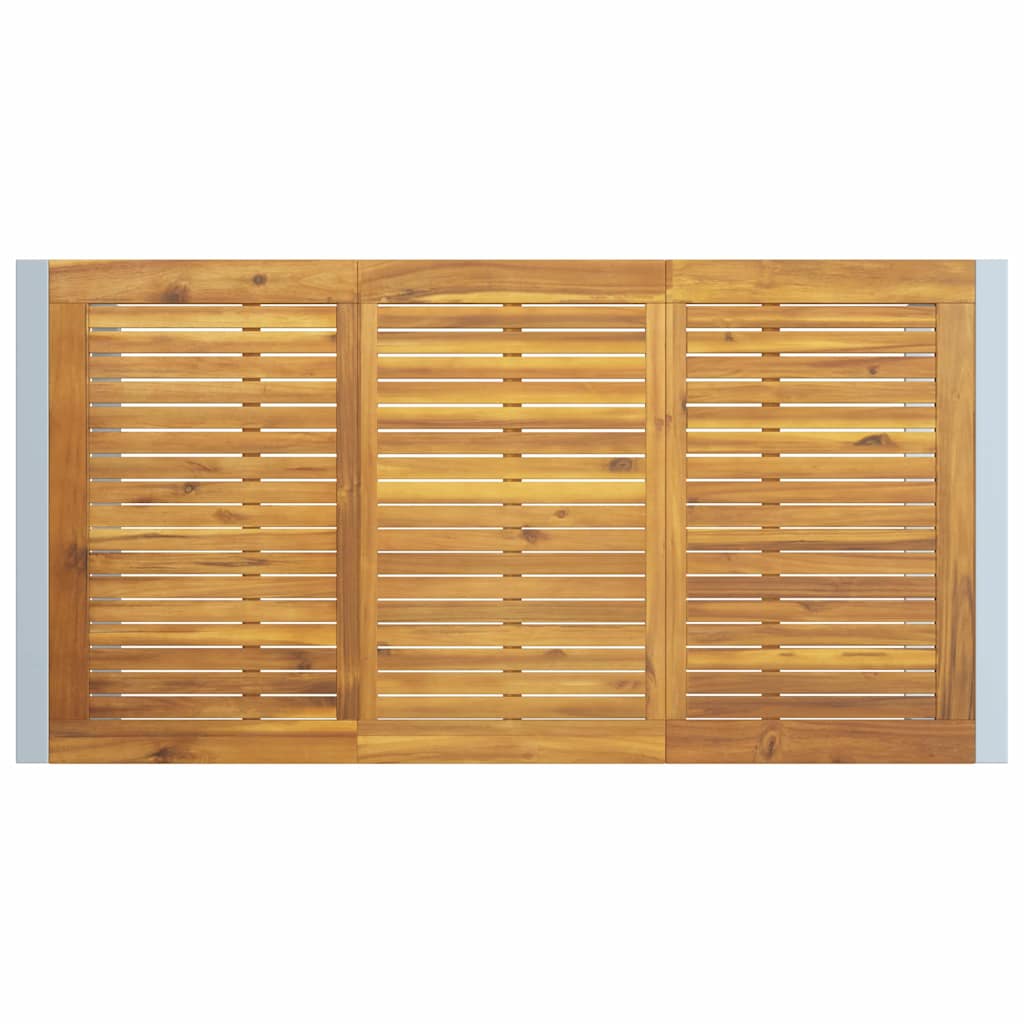 Tavolo da Pranzo da Giardino Grigio 160 x 80 x 75 cm 4010603