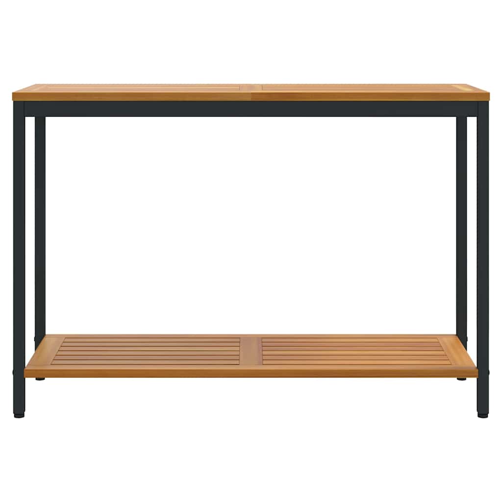 Tavolo da esterno Naturale e nero 110 x 35 x 75 cm 4010607