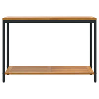 Tavolo da esterno Naturale e nero 110 x 35 x 75 cm 4010607
