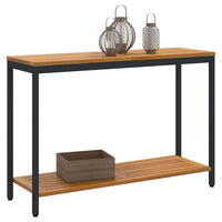 Tavolo da esterno Naturale e nero 110 x 35 x 75 cm 4010607