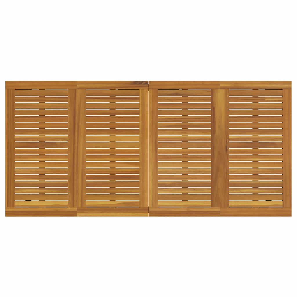 Tavoli da esterno Naturale e nero 200 x 90 x 75 cm 4010613