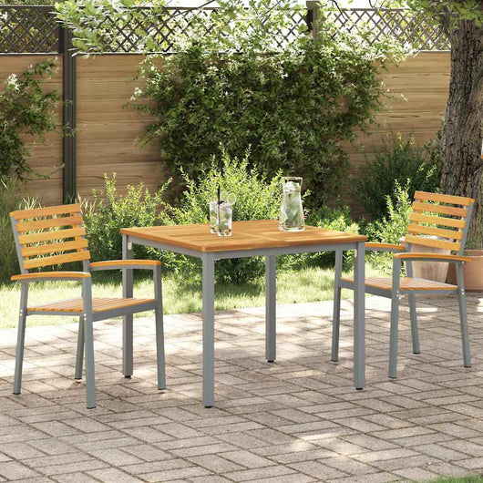 Sedia da Giardino 2 pcs Marrone 56 x 57 x 87cm 4010624