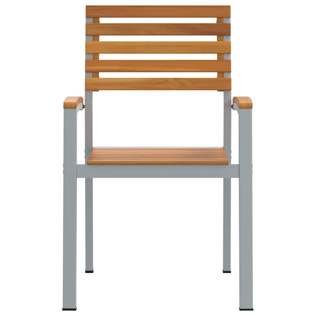 Sedia da Giardino 2 pcs Marrone 56 x 57 x 87cm 4010624