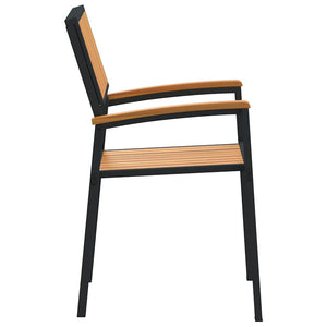 Sedia da Giardino 4 pcs Marrone 56 x 57 x 87cm 4010627