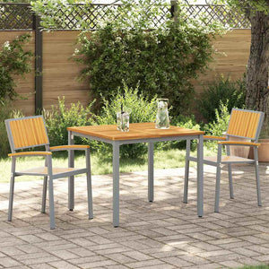 Sedia da Giardino 2 pcs Marrone 56 x 57 x 87cm 4010628