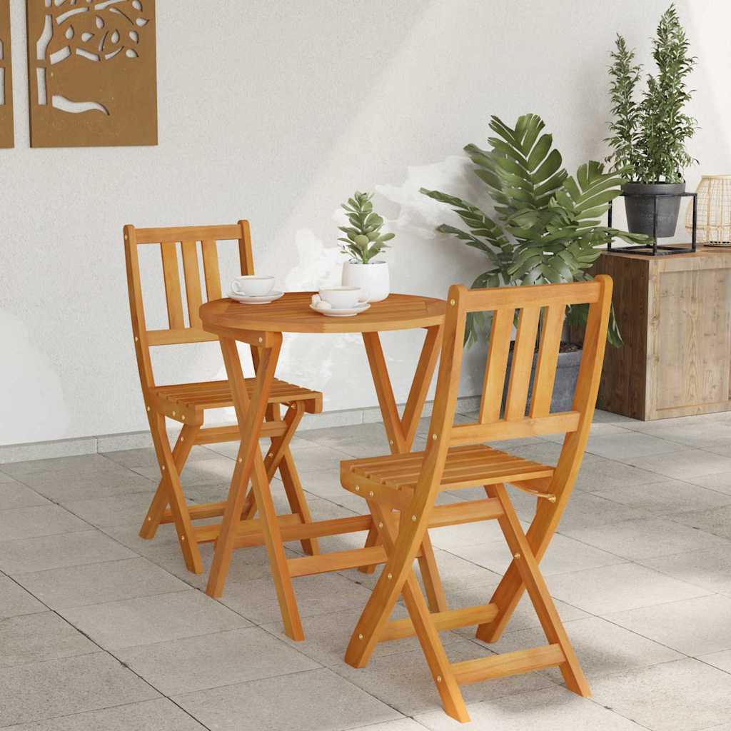 Set bistrot 3 pcs Marrone legno massello di acacia 4105512