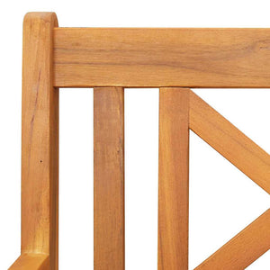 Panchina a Dondolo da Giardino a 2 Posti 110x59x97 cm in Legno Massello di Acacia 4105522