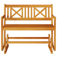 Panchina a Dondolo da Giardino a 2 Posti 110x59x97 cm in Legno Massello di Acacia 4105522