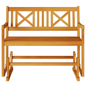 Panchina a Dondolo da Giardino a 2 Posti 110x59x97 cm in Legno Massello di Acacia 4105522