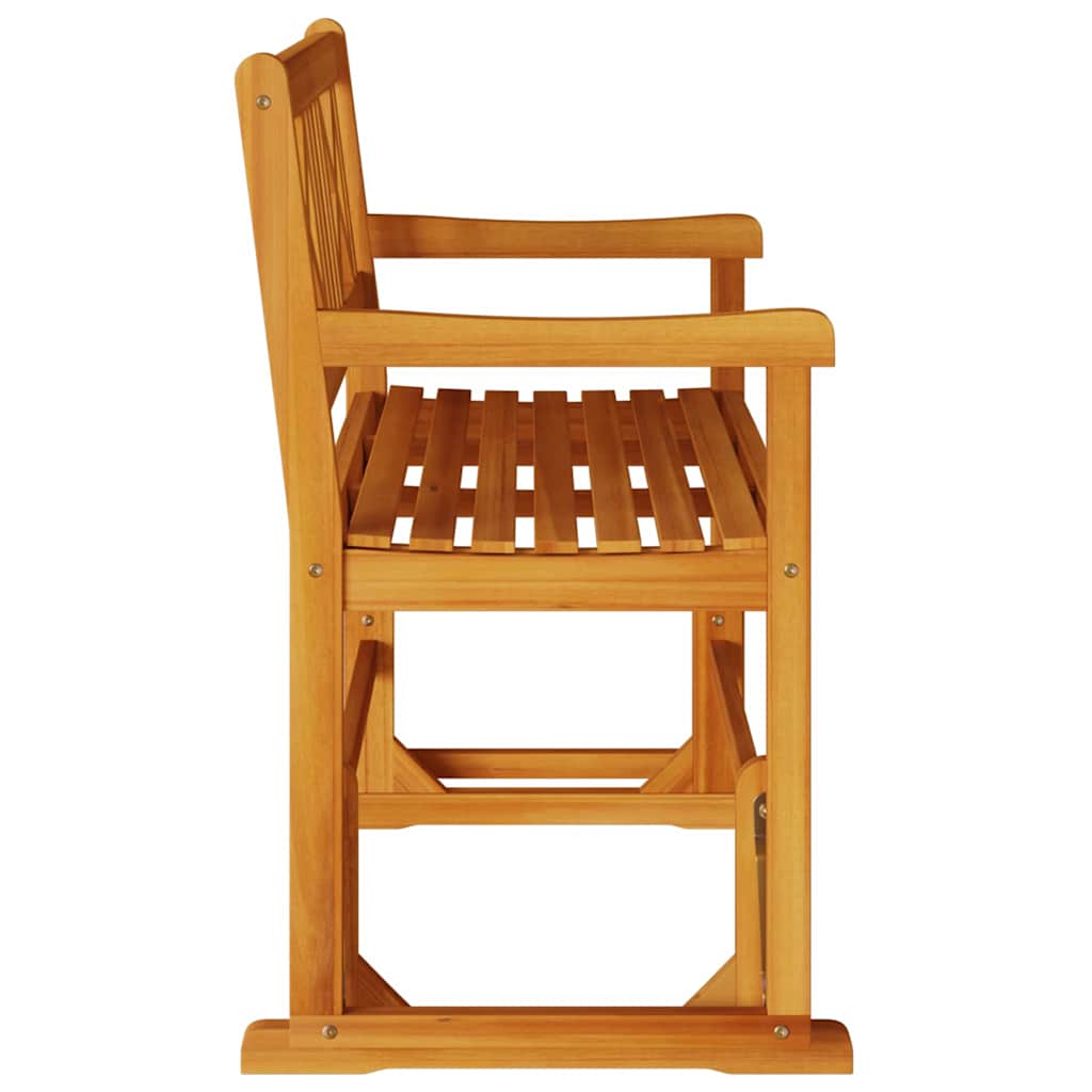 Panchina a Dondolo da Giardino a 2 Posti 110x59x97 cm in Legno Massello di Acacia 4105522