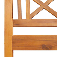 Panchina da giardino  150x56x90 cm in legno massello di acacia 4105525