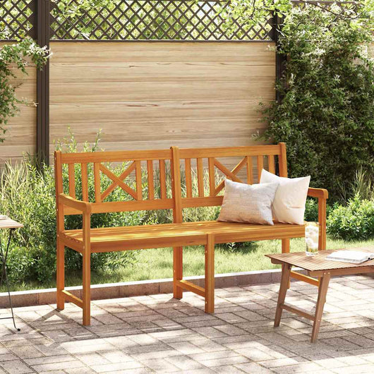 Panchina da giardino  150x56x90 cm in legno massello di acacia 4105525