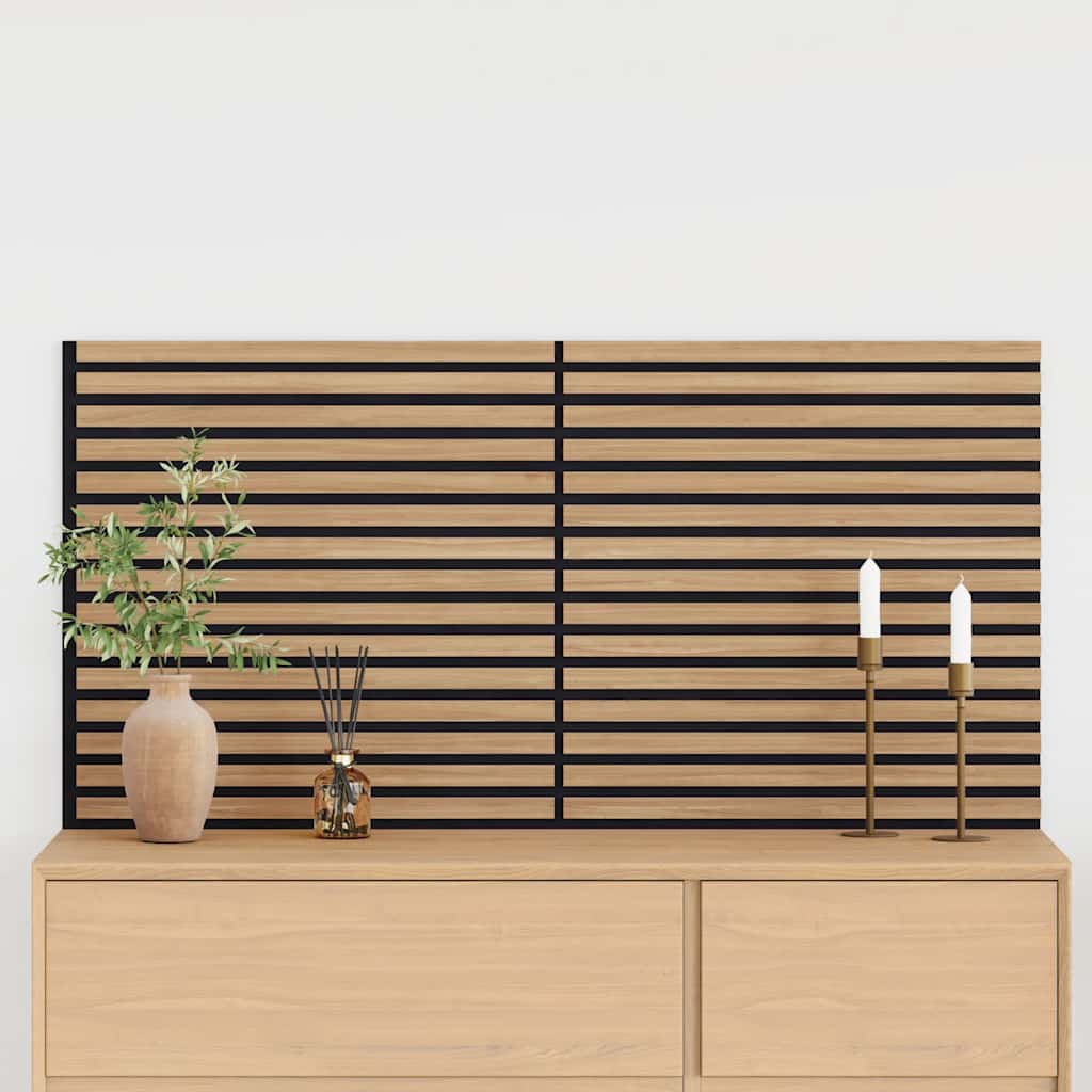 Pannelli Acustici da Parete 2 pz Doghe Rovere Impiallacciato 42002578