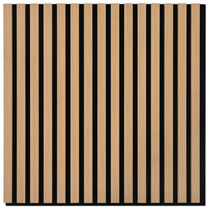 vidaXL Pannelli Acustici da Parete 2 pz Doghe Rovere Impiallacciato