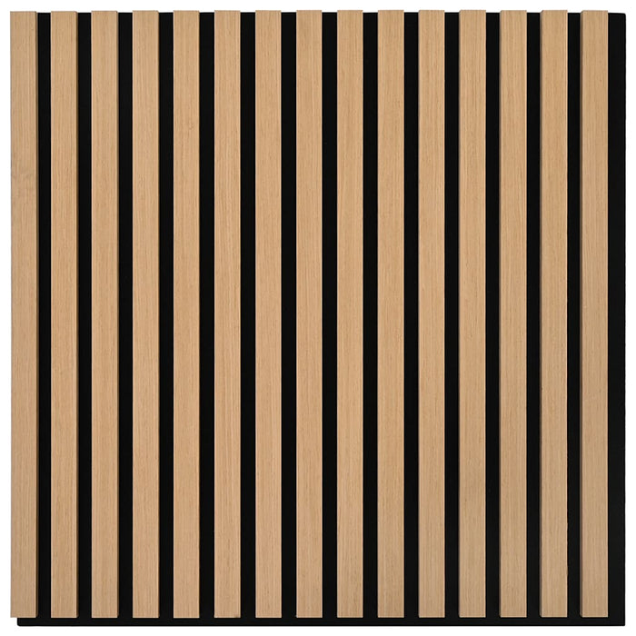 vidaXL Pannelli Acustici da Parete 2 pz Doghe Rovere Impiallacciato