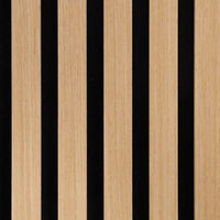 Pannelli Acustici da Parete 2 pz Doghe Rovere Impiallacciato 42002578