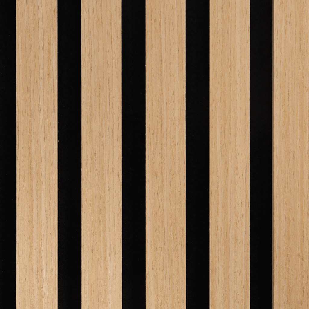 vidaXL Pannelli Acustici da Parete 2 pz Doghe Rovere Impiallacciato