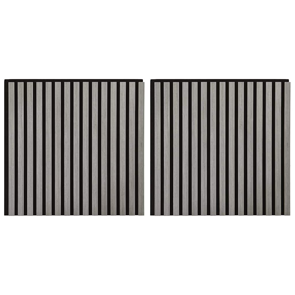 Pannelli Acustici da Parete 2 pz Doghe Rovere Impiallacciato 42002579