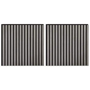 Pannelli Acustici da Parete 2 pz Doghe Rovere Impiallacciato 42002579