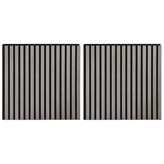 Pannelli Acustici da Parete 2 pz Doghe Rovere Impiallacciato 42002579